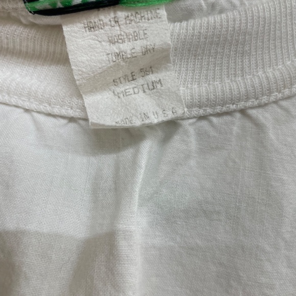 VTG Hawaii Sunset Top Size M White Banded Sleeves and Bottom Stanley Michaels - Picture 7 of 8